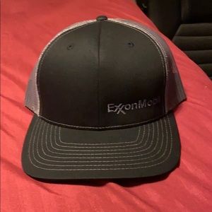 Exxon mobile black and gray hat